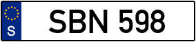 Trailer License Plate